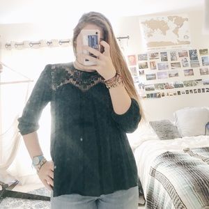 Green Lace Blouse